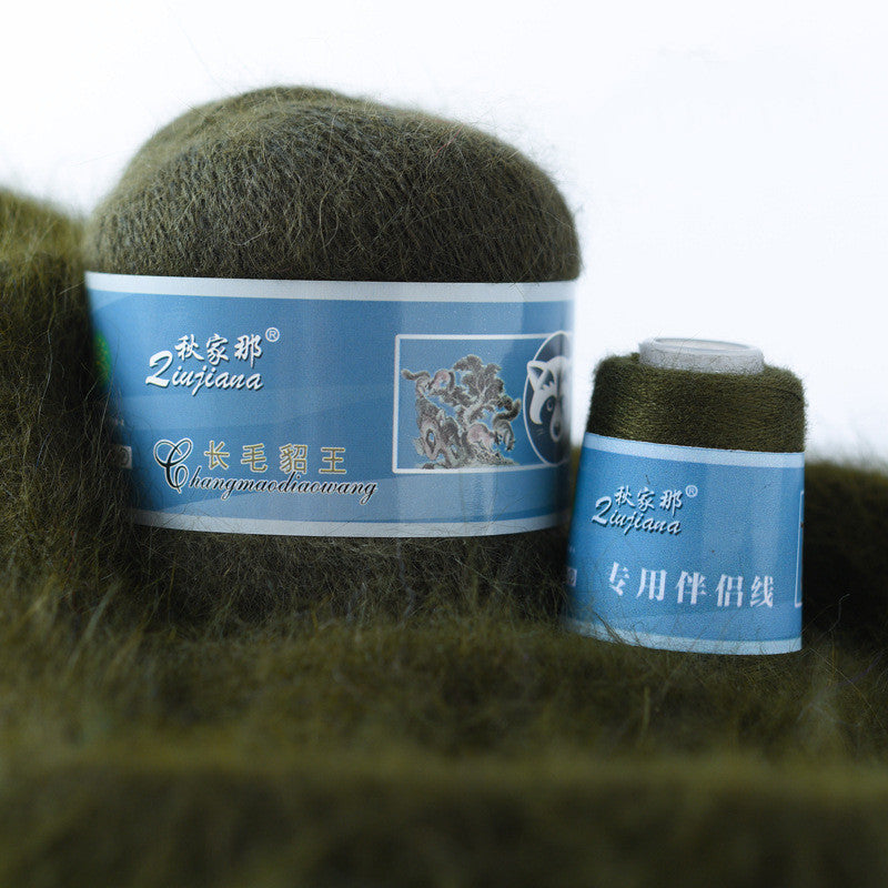 Long-haired mink woolen yarn