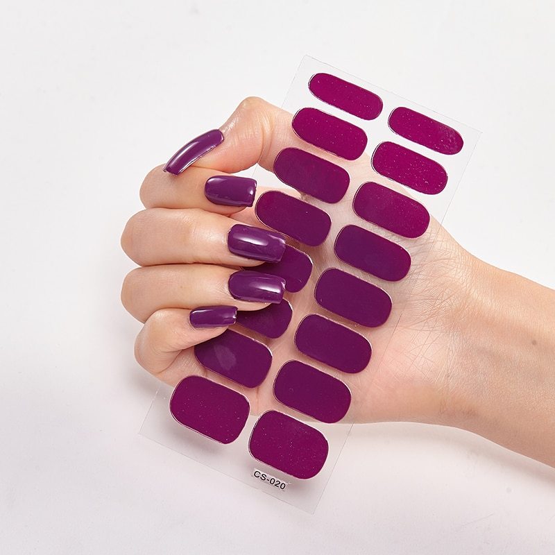 Nagelsticker, einfarbig, selbstklebend