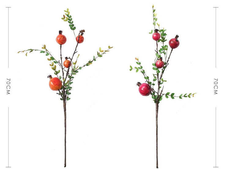 Simulation Pomegranate Fruit Living Room TV Cabinet Fake Flowers