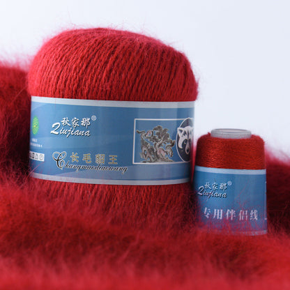 Long-haired mink woolen yarn