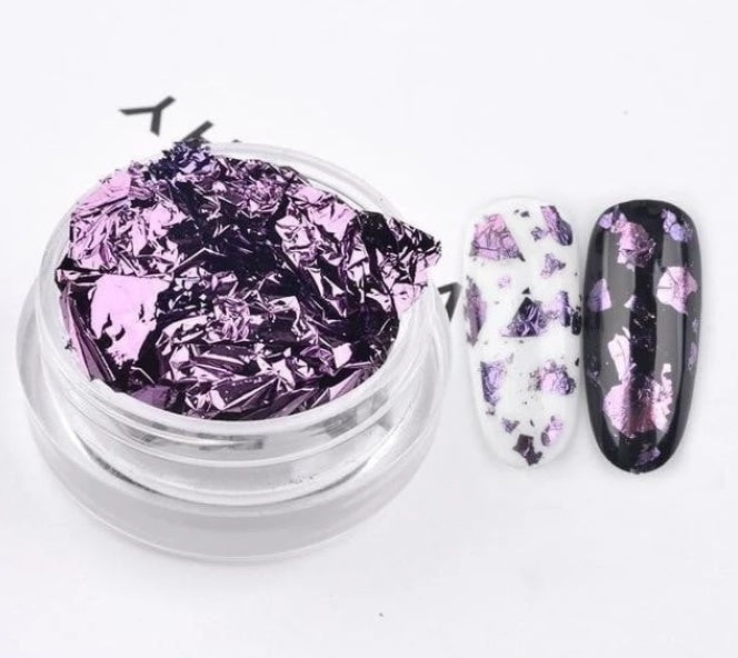 Nagel-Aluminiumfolienfragment Nagelschmuck