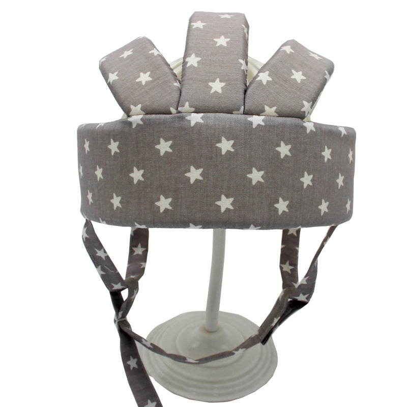 Baby Learning to Walk Anti-Collision Hat Infant Toddler Safety Helmet Cotton Protective Cap Fully Cotton Breathable Lightweight