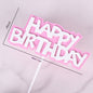 Happy Birthday Cake Decoration Card Color EVA Double Layer