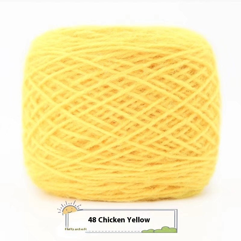 3 Two Groups Of Squirrel-velvet Yarn Hand-knitted Medium Thickness Hat Scarf Coat Waistcoat Cushion Plush Wool 150g