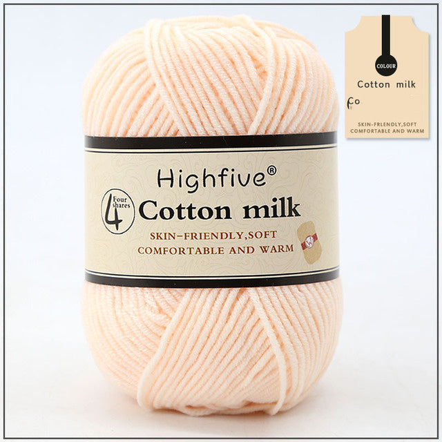 Milk Cotton Wool For Knitting Baby Crochet Yarn Wea