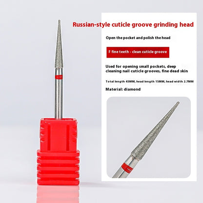 Pre-dismounting Polishing Head Set Of Diamond Sand For Manicure