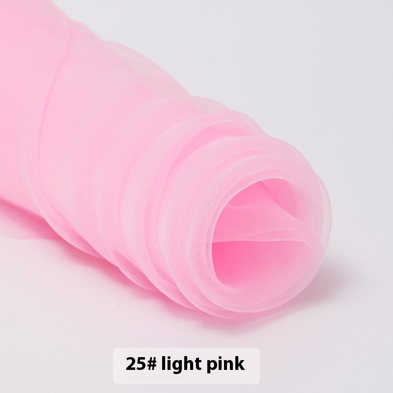 Fine-meshed Organza Fabric Yarn Sheer Yarn Wedding Dress