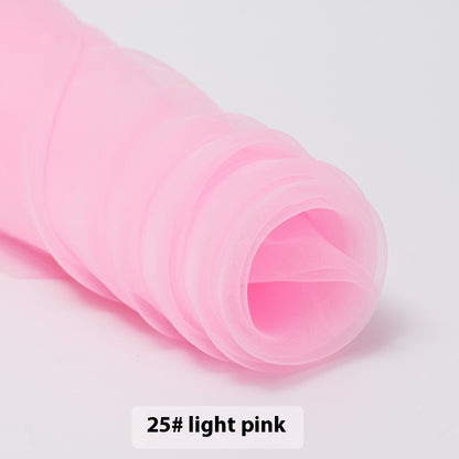 Fine-meshed Organza Fabric Yarn Sheer Yarn Wedding Dress