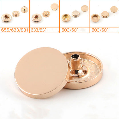 Metal Snap Button Buttons Buttons All-match Concealed Jackets Round Snap Buttons Denim Clothes Snap Button