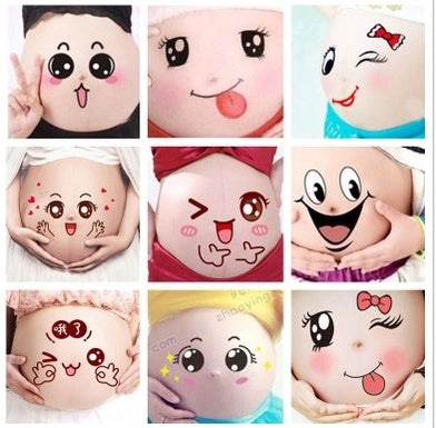 Compatible with Apple, Pregnant women take pictures of pregnant women with belly stickers, pregnant women with belly stickers, pregnant women with navel stickers, photo studios, Photo Props