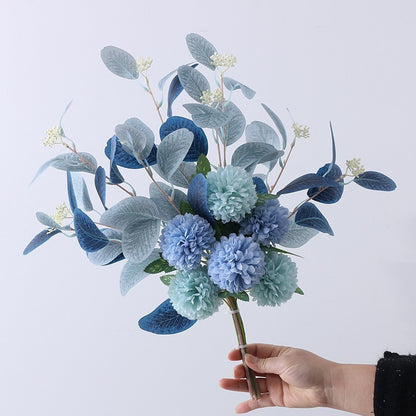 Artificial Faux Flowers Nordic Holding Ball Chrysanthemum Bouquet
