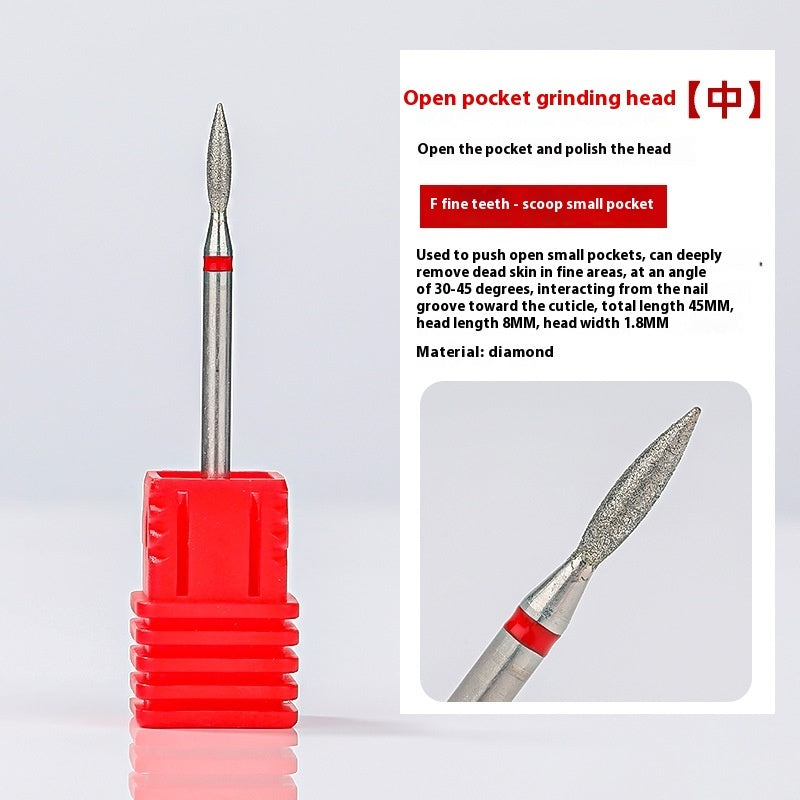 Pre-dismounting Polishing Head Set Of Diamond Sand For Manicure