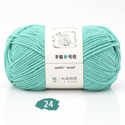 Medium Thick Hand-knitted Woolen Yarn Scarf Hat Coat Stick Needle DIY6 Strands