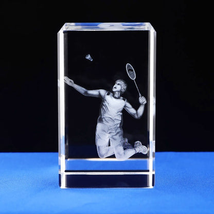 Interior Carving 3D Animal Series Crystal Statue Tourist Souvenir