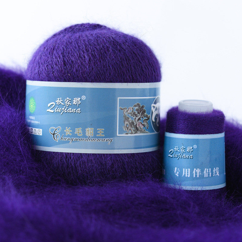 Long-haired mink woolen yarn