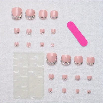 Fashion Simple And Short Square Foot Manicure