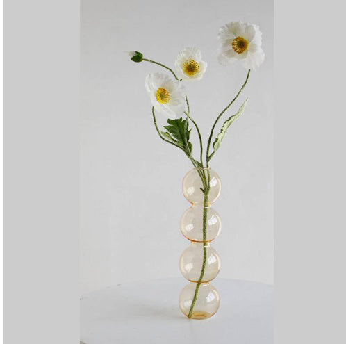 Transparent Glass Gourd Small Vase Flower Arrangement Ddried Flowers Hydroponics