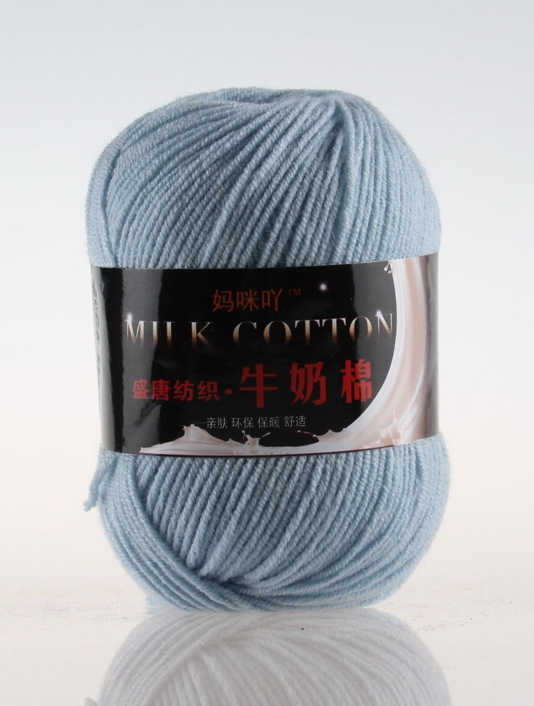 3-Strand Milk Cotton Wool DIY Doll Sweater Scarf Hat Cotton Yarn