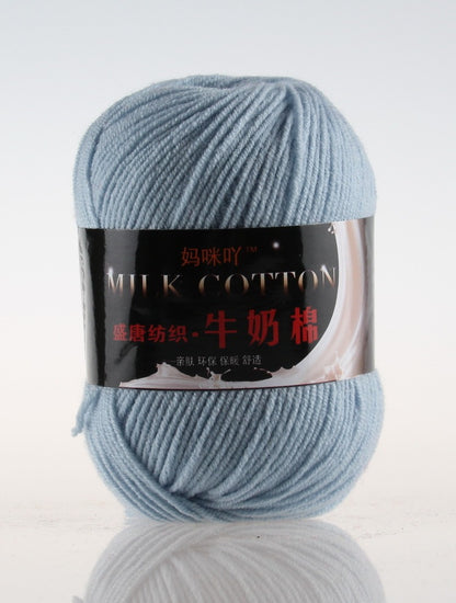 3-Strand Milk Cotton Wool DIY Doll Sweater Scarf Hat Cotton Yarn