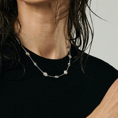 Antique Necklace - Matte Sterling Silver