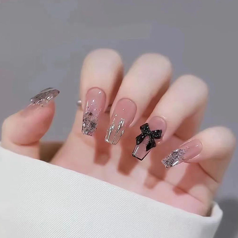 Nagel-Schönheit: Neue handbemalte künstliche Nagelspitze in Tulpenform