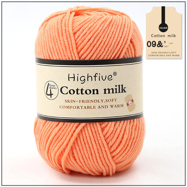 Milk Cotton Wool For Knitting Baby Crochet Yarn Wea