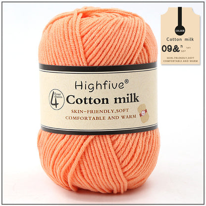 Milk Cotton Wool For Knitting Baby Crochet Yarn Wea