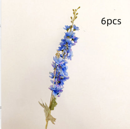 Flocking Polyester Ribbon Fake Flower Silk Flower Home Display Flowers