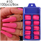 Blue Box Full Paste Wear Long Ballet Nail Plate