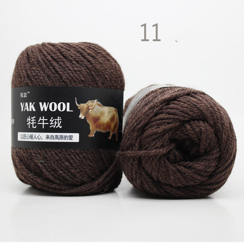 Cow Wool Yarn Scarf Thread Hat 245 Stick Needle Hand-knitted Medium Thick Coat