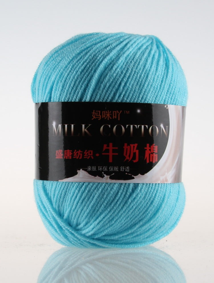 3-Strand Milk Cotton Wool DIY Doll Sweater Scarf Hat Cotton Yarn