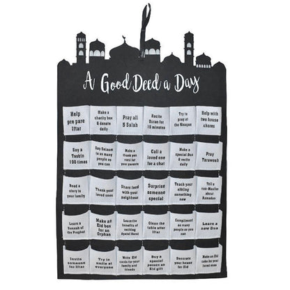 Mubarak Eid Ramadan Fabric Wall Calendar