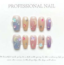 Handmade Wearing Nail Summer Sweet Bean Nail Enhancement