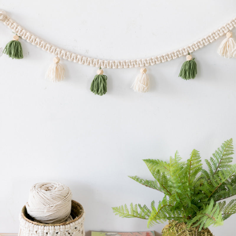 Handgewebtes Wandband, Makramee-Dekorationsteppich, literarischer Wandbehang, Wohnaccessoires