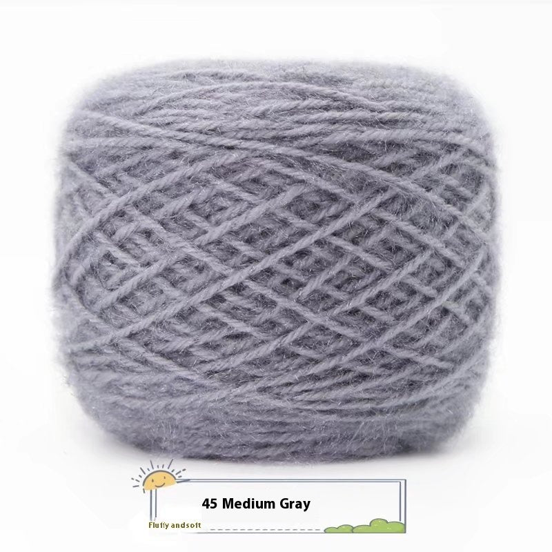 3 Two Groups Of Squirrel-velvet Yarn Hand-knitted Medium Thickness Hat Scarf Coat Waistcoat Cushion Plush Wool 150g