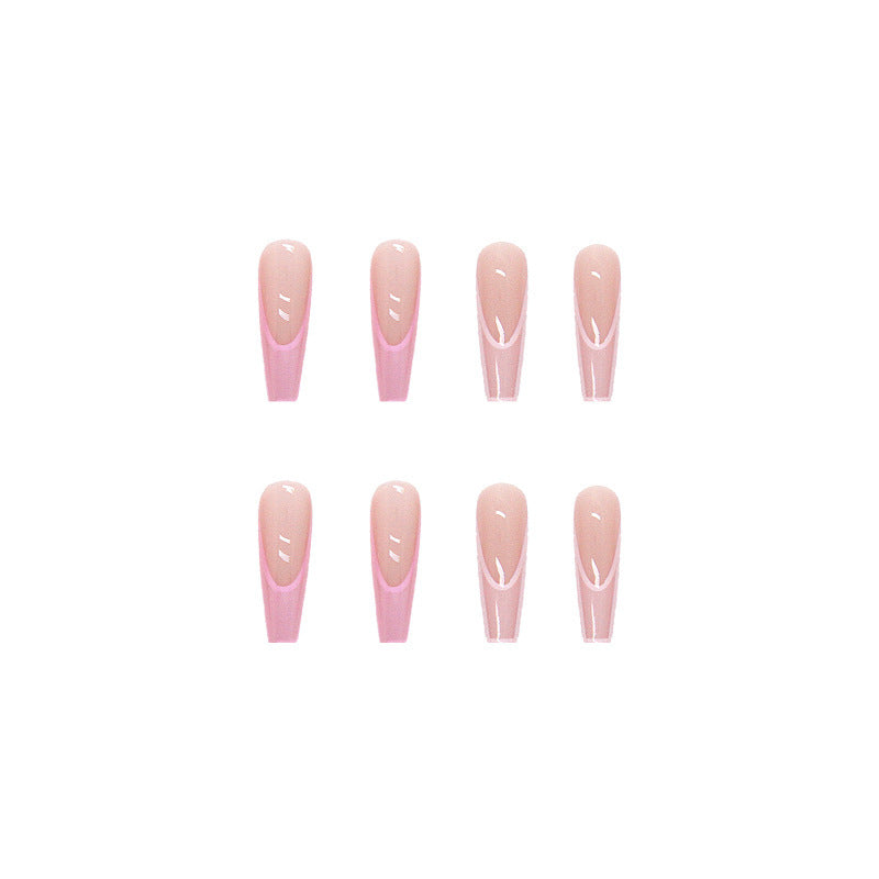 Damen-Nagelsticker in Rosa mit Farbverlauf