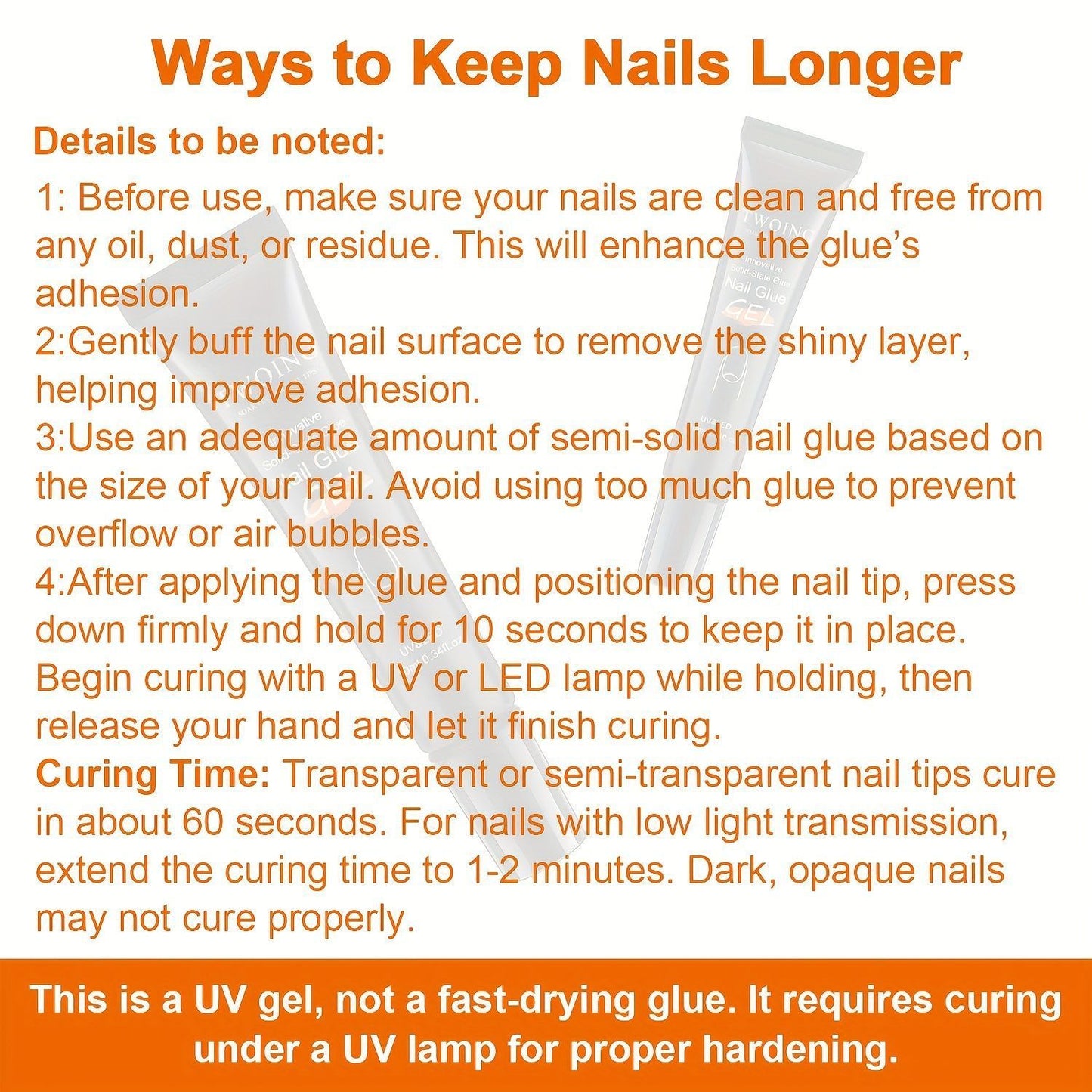 Nail Multi-functional Shape Solid Nail Glue