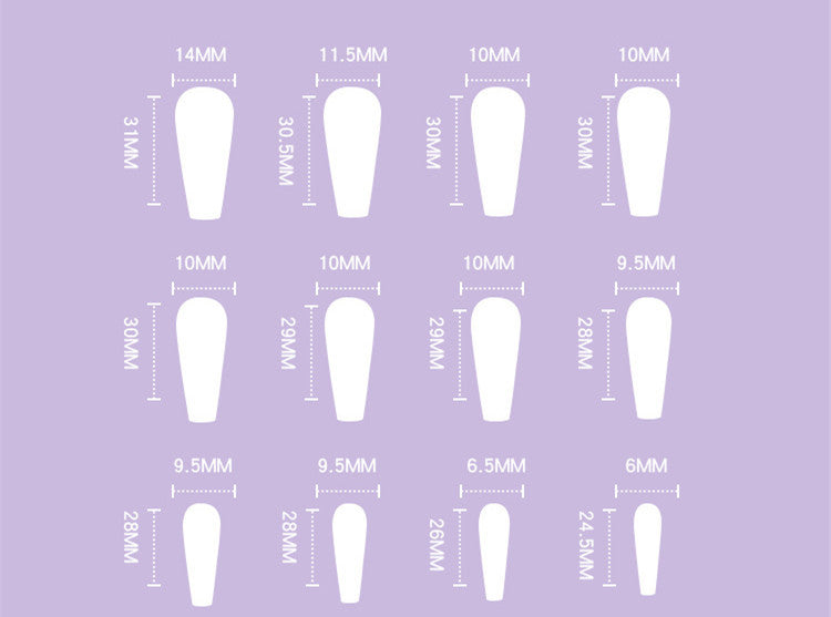 Women's Ice Transparent Wear Nail Art Patch Removable