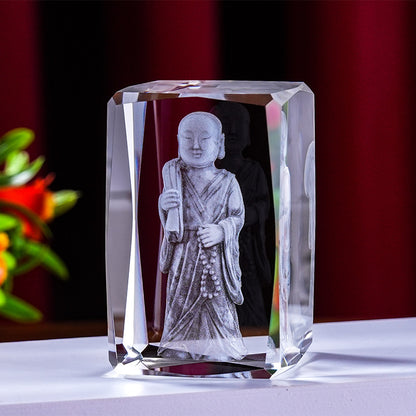 Interior Carving 3D Animal Series Crystal Statue Tourist Souvenir