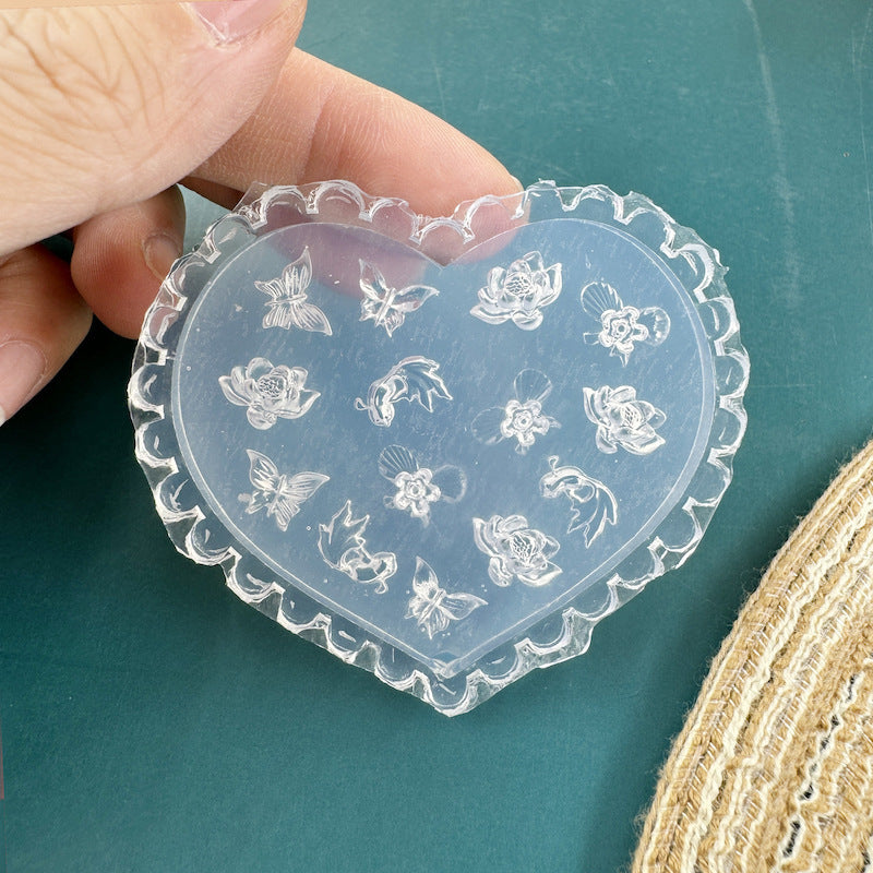 Silicone Non-whitening Flower Cartoon Manicure Mold