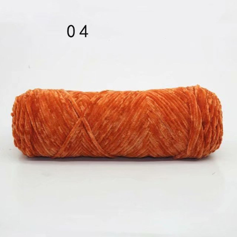 Chenille Gold Velvet Yarn Hook Shoe Thread