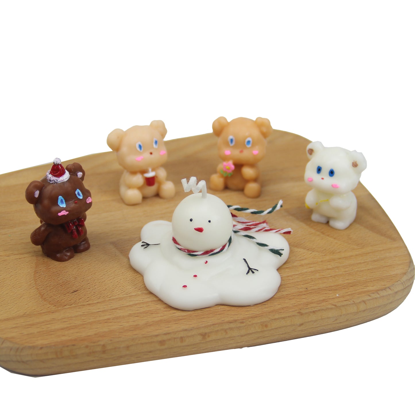 Cute Bear Candle Cake DIY Birthday Aromatherapy Candle Silicone Baking Mold