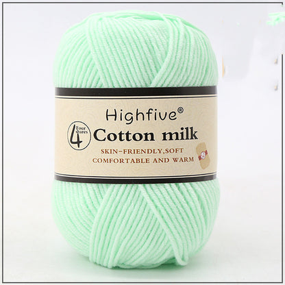 Milk Cotton Wool For Knitting Baby Crochet Yarn Wea