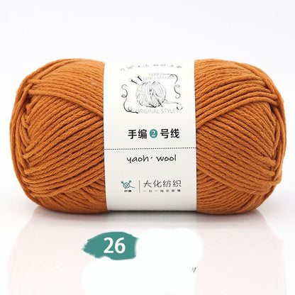 Medium Thick Hand-knitted Woolen Yarn Scarf Hat Coat Stick Needle DIY6 Strands