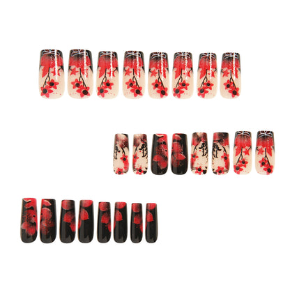 Hot Sale Reclaimed Water Pipe Nail Art Stamping Plates Wine Red Flower Pattern Nail Art