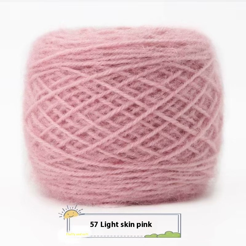 3 Two Groups Of Squirrel-velvet Yarn Hand-knitted Medium Thickness Hat Scarf Coat Waistcoat Cushion Plush Wool 150g