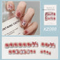 Nail Beauty New Hand-painted Fake Nail Tip Tulip Patch