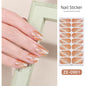 New Onion Powder Cat Eye Nail Applique 16 Finger Nail Sticker
