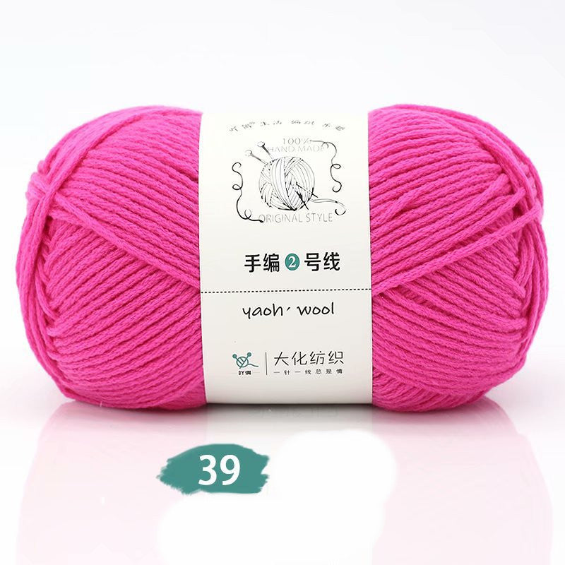 Medium Thick Hand-knitted Woolen Yarn Scarf Hat Coat Stick Needle DIY6 Strands