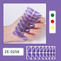 New Onion Powder Cat Eye Nail Applique 16 Finger Nail Sticker